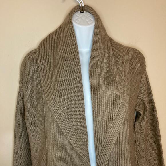 NWT Vince Collared Open Front Sweater Cardigan Alpaca Cashmere Wool Size Small - Picture 2 of 16